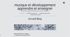 Desktop Screenshot of musiqueetdeveloppement-apprendreetenseigner.com