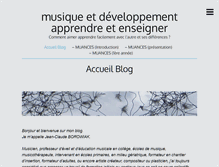 Tablet Screenshot of musiqueetdeveloppement-apprendreetenseigner.com